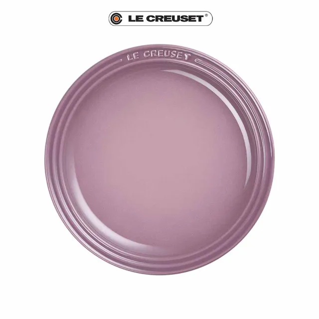 【Le Creuset】瓷器圓盤23cm(薰衣草/蛋白霜/錦葵紫 3色選1)