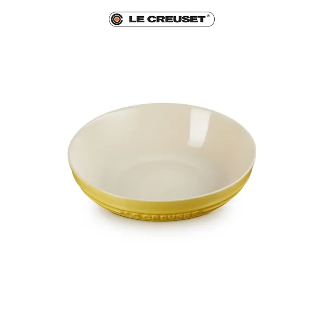 【Le Creuset】瓷器深圓盤20cm(芥末黃)