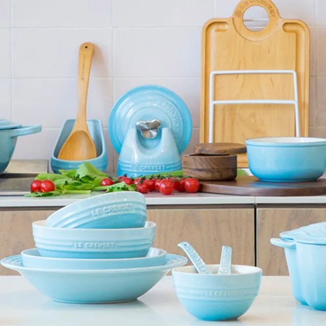 【Le Creuset】瓷器鍋蓋架(藍鈴紫/無花果 2色選1)