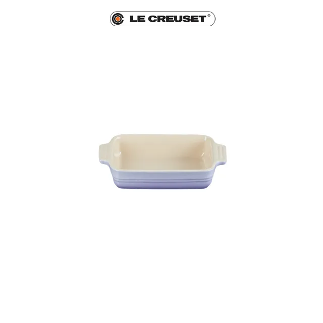 【Le Creuset】瓷器長方烤盤18cm(粉彩紫)