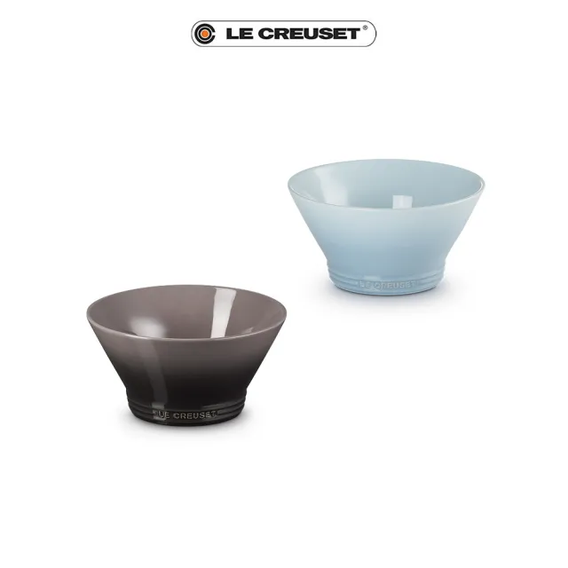 【Le Creuset】瓷器新采和風系列麵碗19cm(海岸藍/燧石灰 2色選1)