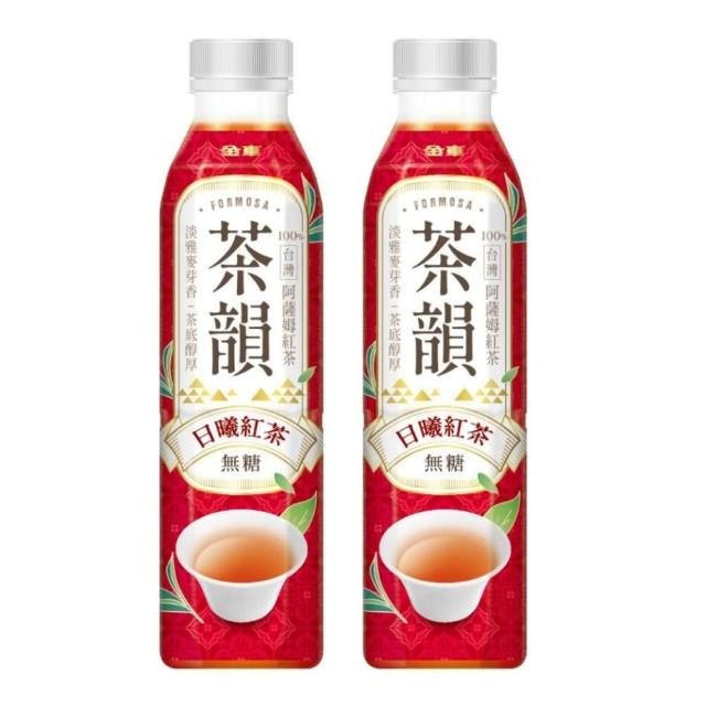 【金車/伯朗】金車茶韻-日曦紅茶無糖580mlx24罐/箱x2箱(共48入)(TQF微笑標章)