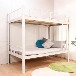 【LOGIS】舒適好眠4尺上下舖(鐵床 床架 雙層床 雙人床架)
