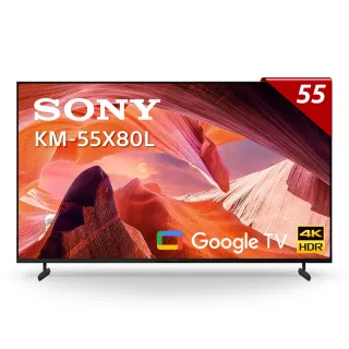 【SONY 索尼】BRAVIA 55型 4K HDR LED Google TV顯示器(KM-55X80L)