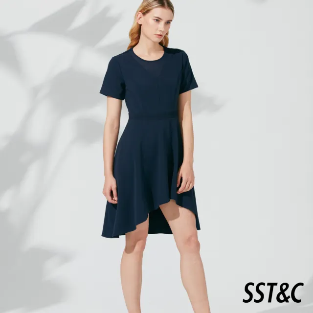 【SST&C 超值限定】女士 短袖/7分袖洋裝/V領/圓領-多款任選