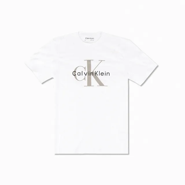 【Calvin Klein 凱文克萊】CK 經典厚磅印刷文字圖案短袖T恤-男款-多色組合(情侶款)