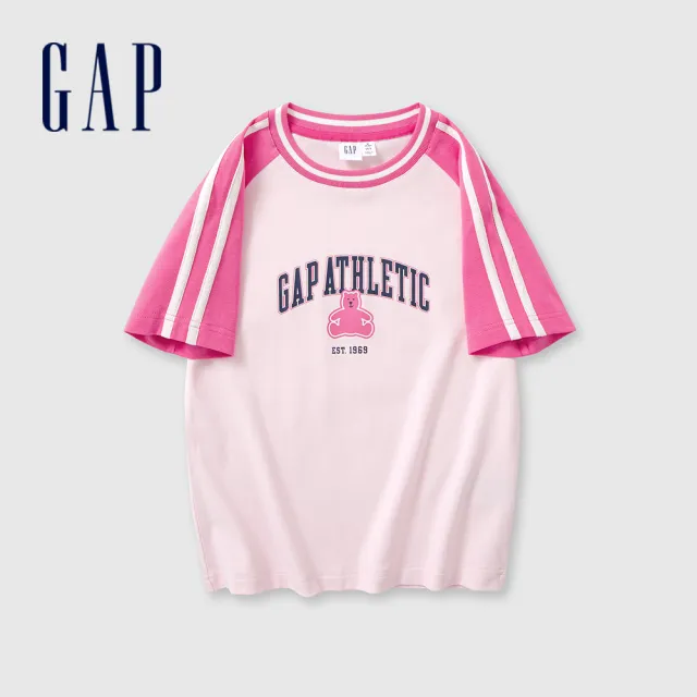 【GAP】女裝 Logo/小熊印花圓領短袖T恤 親膚系列-多款任選(465242&465249&465251)