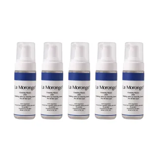 【La Morongo Co. 法國樂木美品】pH5.5 私密處清潔保養 潔顏兩用 慕斯 160mLx5(無香味抗敏 慕斯)
