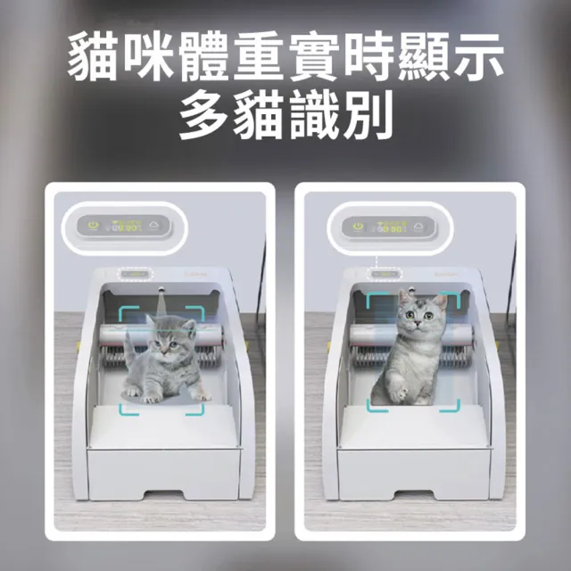 【MAGICSCOOP 魔鏟】貓砂盆 貓砂機 全自動開放式貓砂機 C1 PRO-視訊版(數顯視訊語音 重力感應 多貓識別)