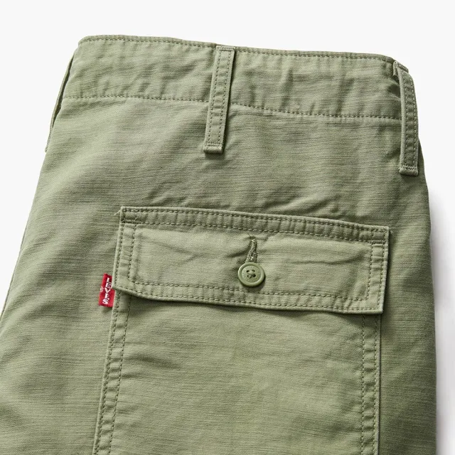 【LEVIS】男款 LOOSE寬鬆抽繩工作褲 / 軍綠 熱賣單品 A9210-0004