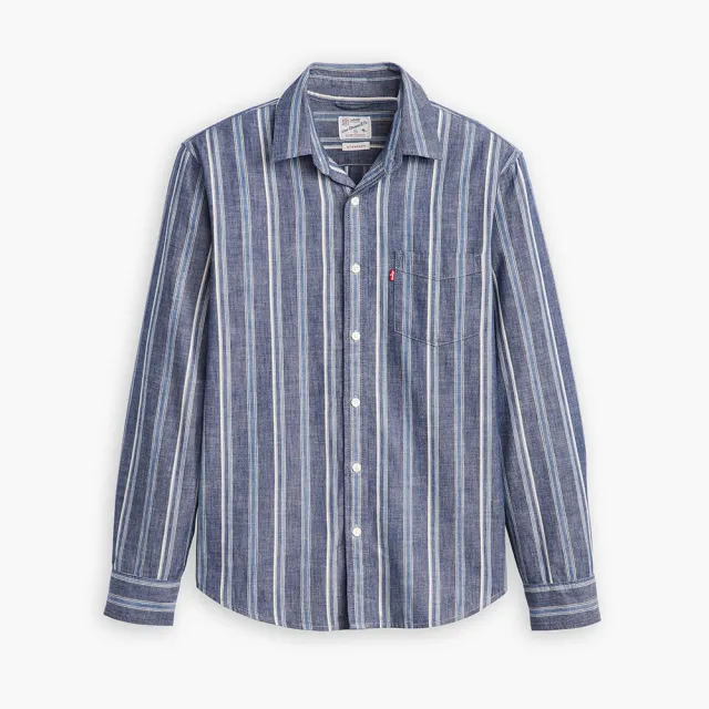 【LEVIS】男款 經典款長袖襯衫 上衣 熱賣單品 85746-0151
