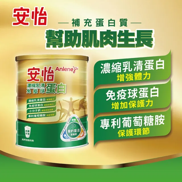 【Anlene 安怡】濃縮乳清蛋白免疫球蛋白高鈣低脂奶粉1400g/罐