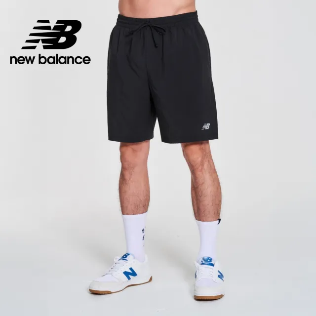 【NEW BALANCE】NB 吸濕排汗9吋運動短褲_MS41247BK_男性_黑色(美版 版型偏大)