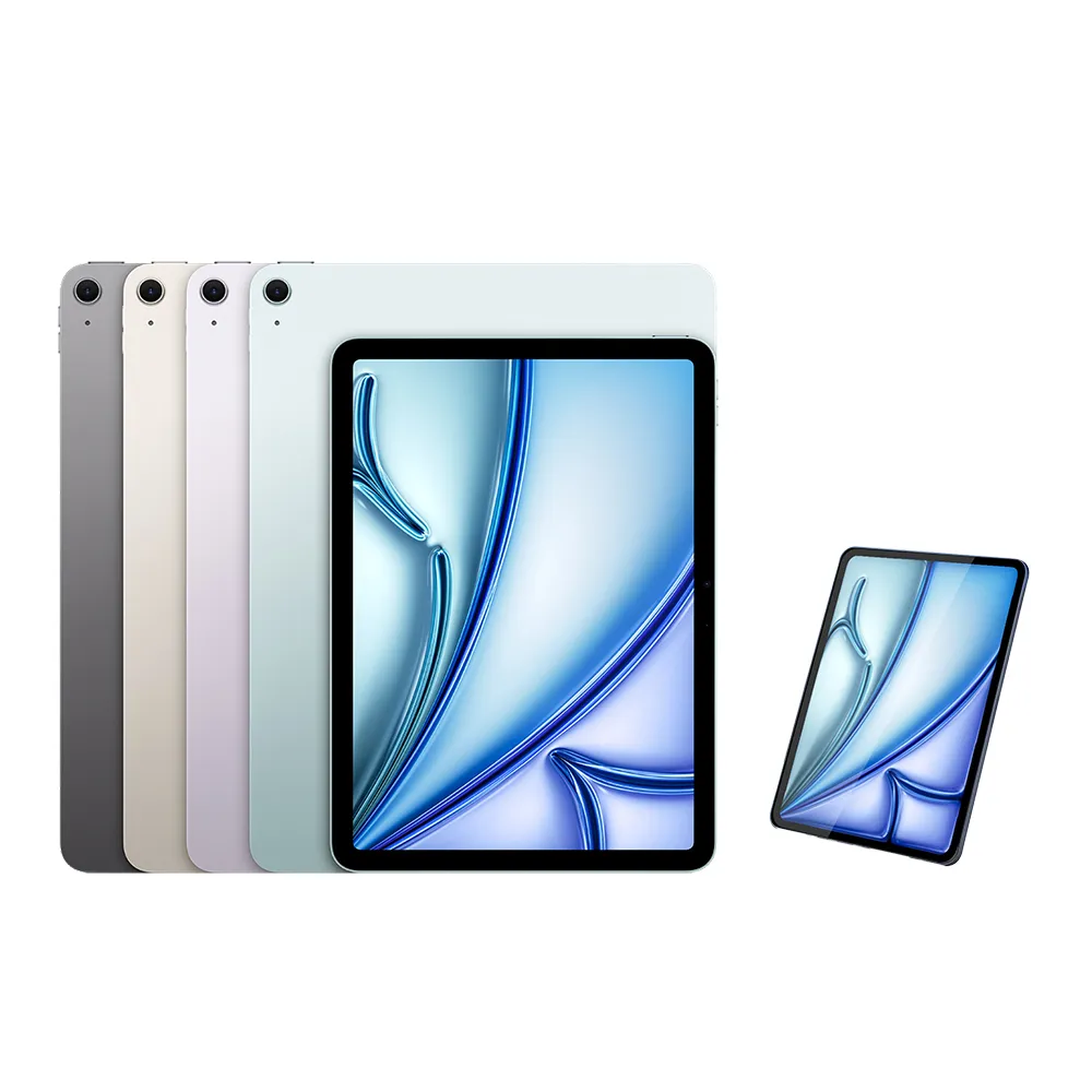 【Apple】2024 iPad Air 11吋/WiFi/128G(鋼化保貼組)
