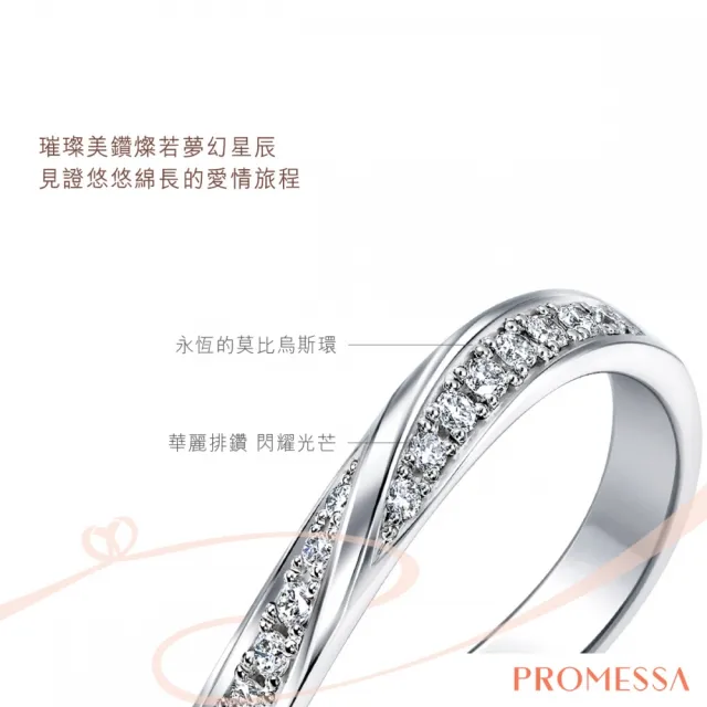 【PROMESSA】PT950鉑金 星宇系列 鑽石戒指(女戒)