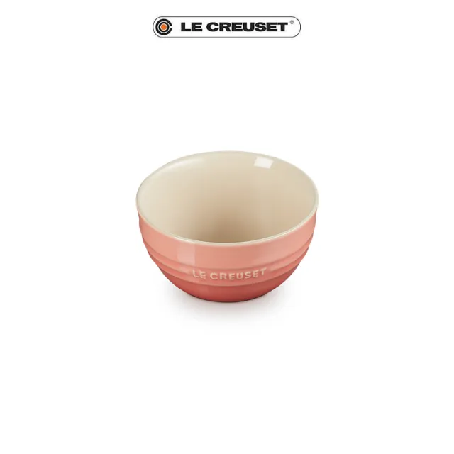 【Le Creuset】瓷器韓式飯碗350ml(鮭魚粉)