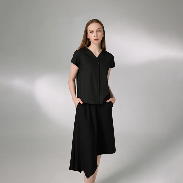 【giordano ladies】幾何剪裁半身裙(02464018)