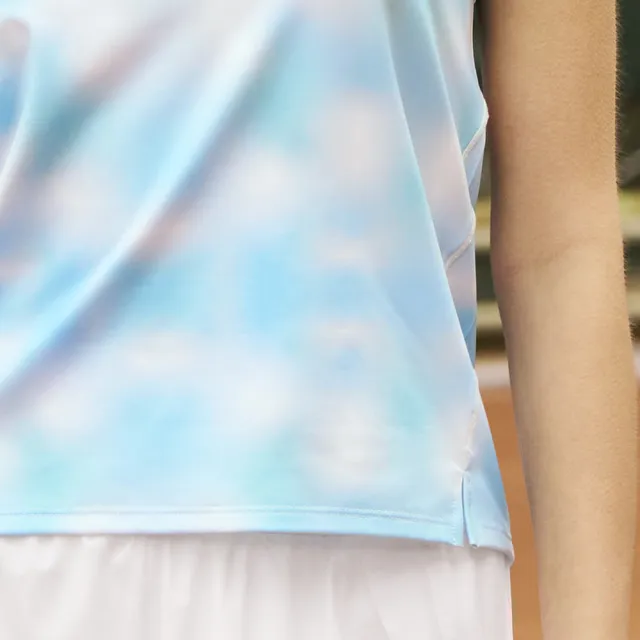 【YUANDONGLI 元動力】MIT渲染清涼感抗UV時尚上衣(藍色；S-L；4242211601)