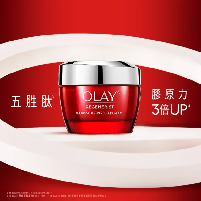 【OLAY 歐蕾】新生高效緊緻乳霜 膠原大紅瓶超值2入組