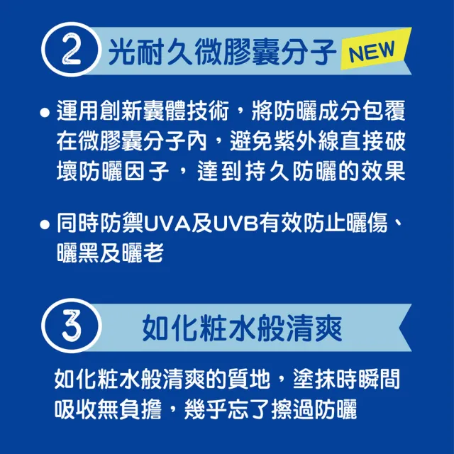 【曼秀雷敦】水潤肌超保濕水感防曬露 最強UV(110g / 3入組)