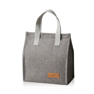 【DF 童趣館】臻味極簡大容量防水防油手提保溫保冷餐袋便當袋