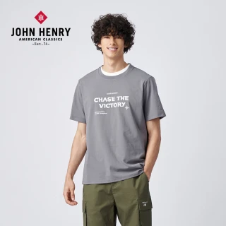 【JOHN HENRY】CHASE THE VICTORY 短袖T恤-灰色