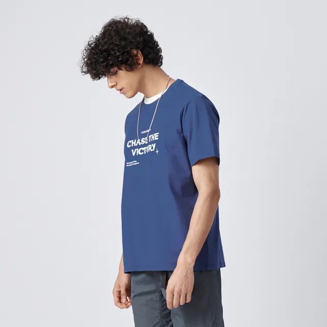 【JOHN HENRY】CHASE THE VICTORY 短袖T恤-藍色