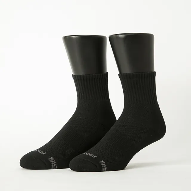 【FOOTER除臭襪】6入組-單色逆氣流運動氣墊襪-男款-全厚底(T11L/XL)