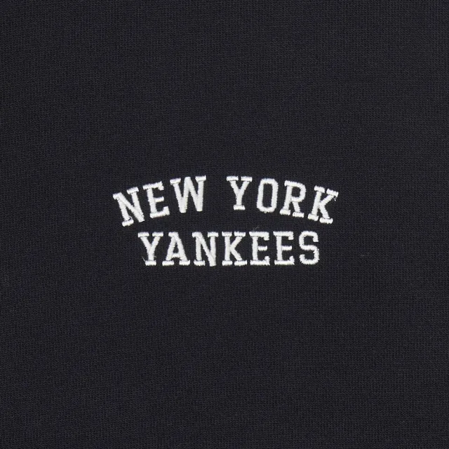 【MLB】盧正義著用款 小Logo長袖大學T 紐約洋基隊(3AMTB1141-50BKS)