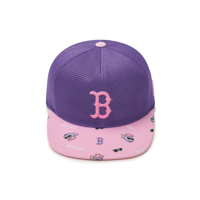 【MLB】童裝 可調式棒球帽 童帽  龍年限定系列  波士頓紅襪隊(7ACPDN143-43VOS)