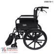 【恆伸醫療器材】ER-0070-1 鋁合金 移位 輪椅(18吋座寬、扶手可掀、可拆腳、可折背、顏色隨機)