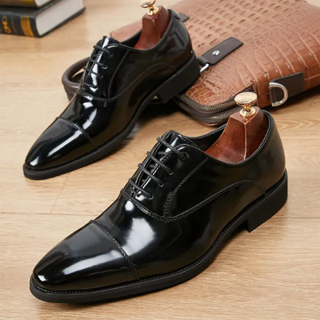 【JP Queen New York】正式搭配男款牛皮鞋帶尖頭皮鞋(6款可選)
