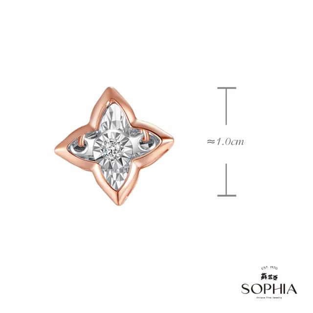 【蘇菲亞珠寶】18K金 奧拉 鑽石耳環-單邊