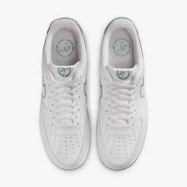 【NIKE 耐吉】Air Force 1 07 Lv8 男 休閒鞋 經典 復古 毛圈布 緩震 白綠(FN8349-100)