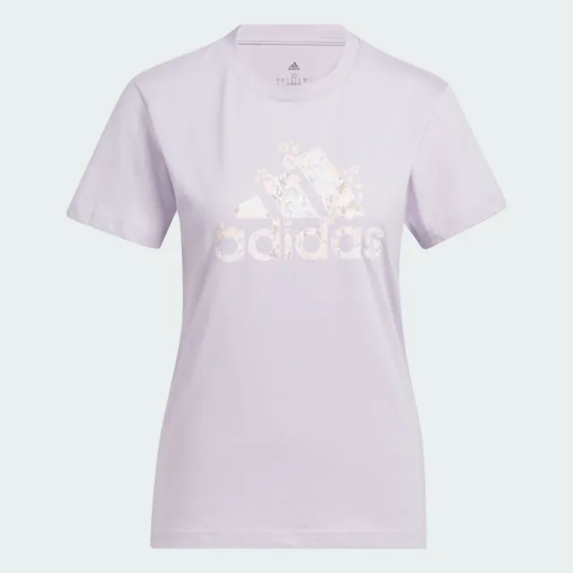 【adidas 官方旗艦】LOGO 短袖上衣 女 H52232