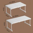 【mohe 木暉居家】2入47-88cm伸縮式加寬分層隔板收納置物架(衣櫃分層 伸縮隔板 伸縮收納架)