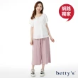 【betty’s 貝蒂思】網路獨賣★涼感輕量彈性七分寬褲(共五色)