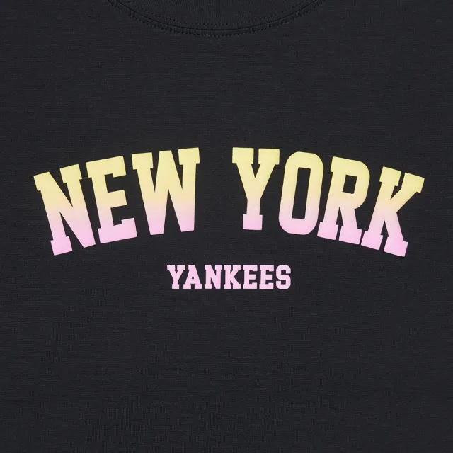 【MLB】女版短袖T恤 Varsity系列  紐約洋基隊(3FTSV1443-50BKS)