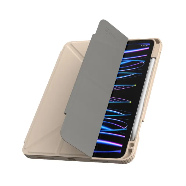 【JTLEGEND】JTL 2024 iPad Air6/Air5/Air4_2022 iPad Pro 11吋 共用 Vein 相機快取保護殼(有筆槽_磁扣版)