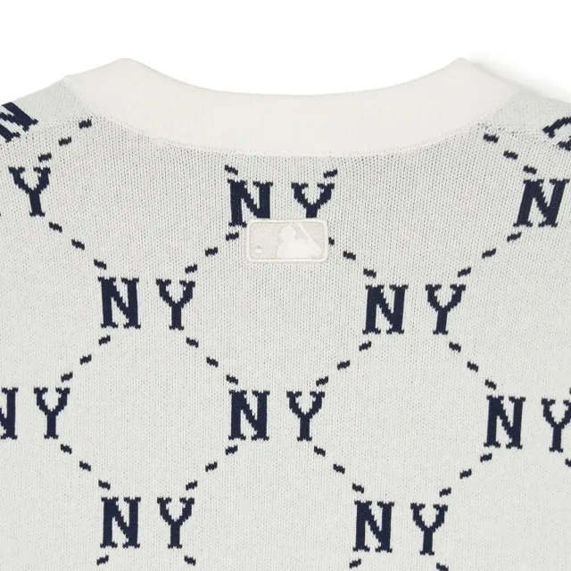 【MLB】女版針織衫 MONOGRAM系列 紐約洋基隊(3FKCM0241-50CRS)