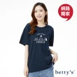 【betty’s 貝蒂思】網路獨賣★透氣竹節棉貓咪印花T-shirt(共四色)