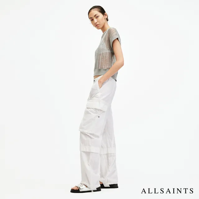 【ALLSAINTS】BARBARA 高腰軍裝休閒長褲-白 W021TA(舒適版型)