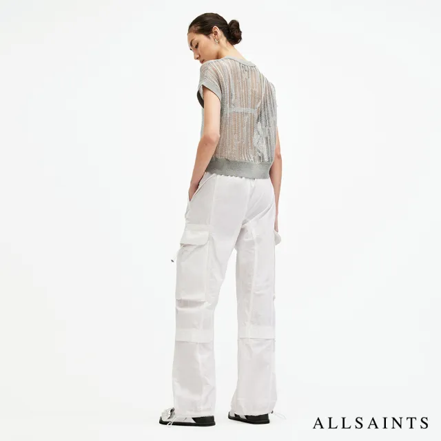 【ALLSAINTS】BARBARA 高腰軍裝休閒長褲-白 W021TA(舒適版型)