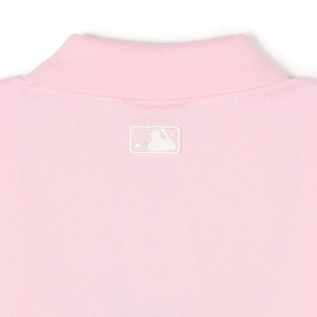 【MLB】女版抗UV防曬短袖Polo衫 Heart系列 克里夫蘭守護者隊(3FPQH0243-45PKL)