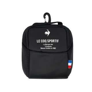【LE COQ SPORTIF 公雞】高爾夫系列 黑色磁吸式飾品配件掛包 QGT0J772