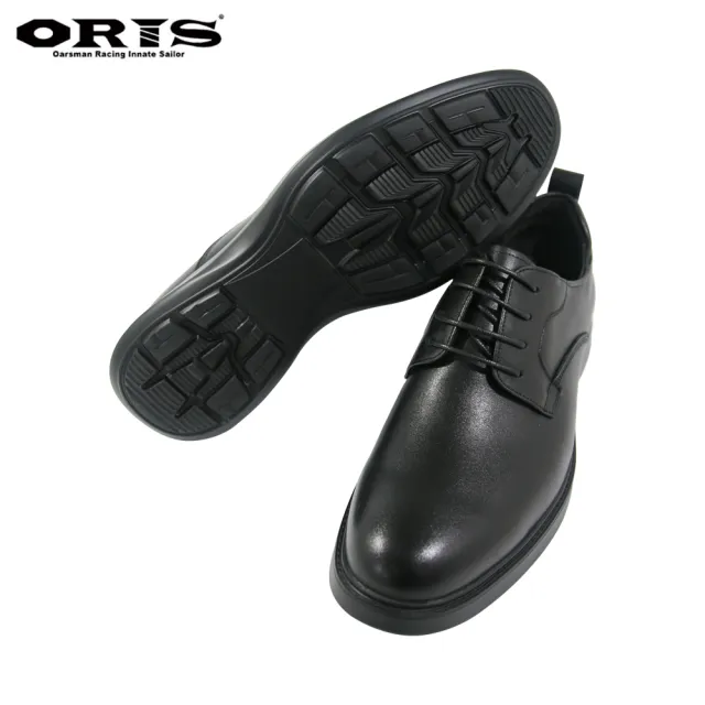 【oris  帆船鞋】輕量厚底耐磨皮鞋-黑-S3978N01(真皮/皮鞋/防滑/耐磨/休閒)