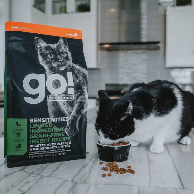 【Go!】低致敏黑水虻 3磅 貓咪低致敏系列 單一肉無穀天然糧(貓糧 貓飼料 蟲蛋白 腸胃敏感 成貓 寵物食品)