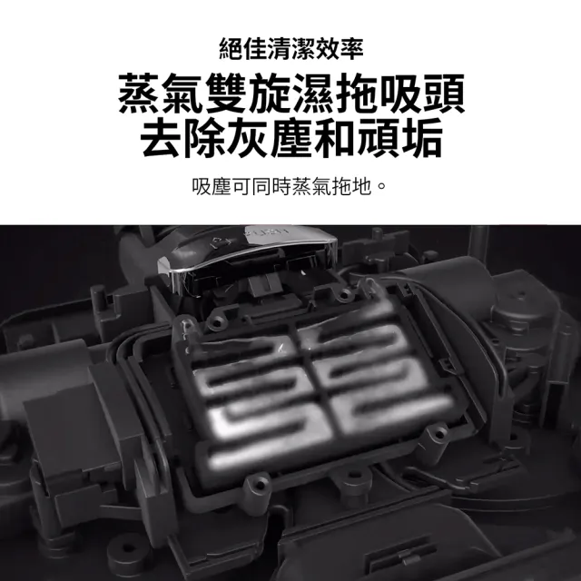 【LG 樂金】CordZero™ A9X蒸氣濕拖自動集塵無線吸塵器/吸頭收納x除蟎(A9X-STEAM 雪霧白)