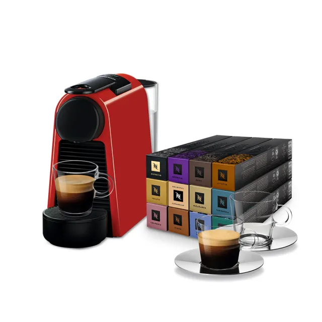 【Nespresso】膠囊咖啡機 Essenza Mini(探索禮盒120顆迎新會員組)