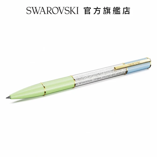 SWAROVSKI 官方直營 Crystalline Lustre 圓珠筆 漸層色 鍍金色色調 交換禮物